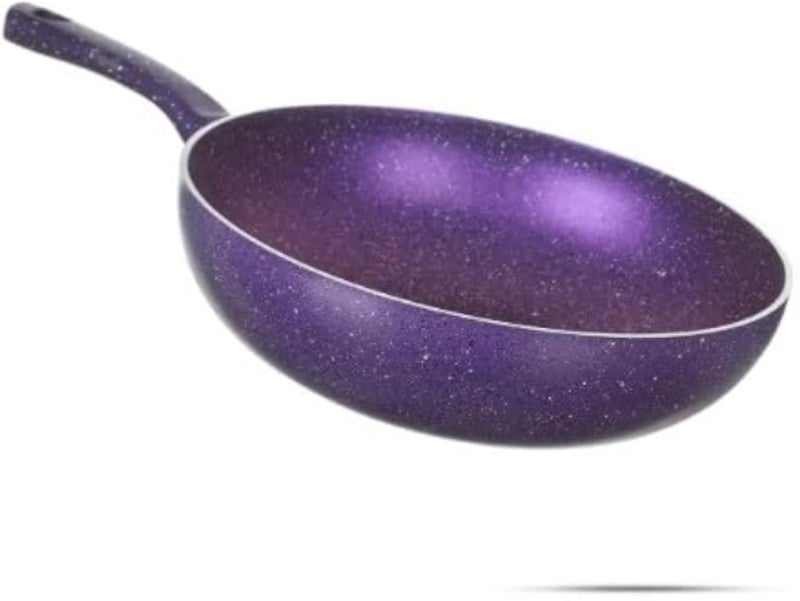 Generic, Granite Deep Fryer, Purple, Non-Stick Coating with Speckled Finish - 28cm, 30152